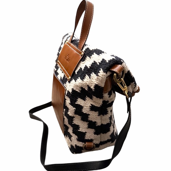 Patricia Nash Black, Beige and Brown Woven Women's Crossbody Bag - Picture 3 of 7